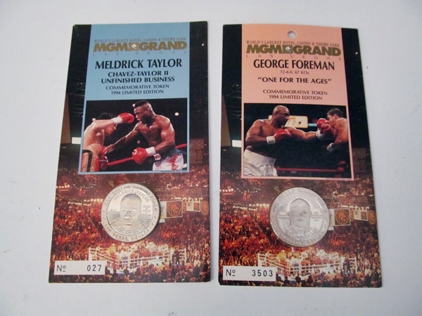 MGM Grand Commemorative Boxing Tokens