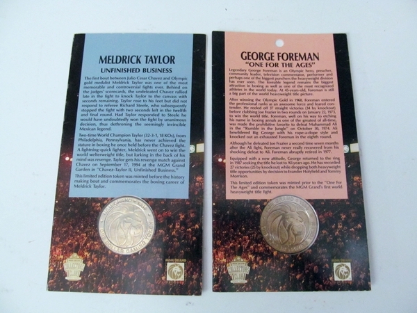 MGM Grand Commemorative Boxing Tokens