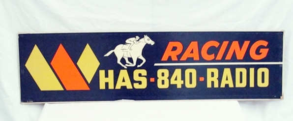 Vintage Horse Racing Ad Sign