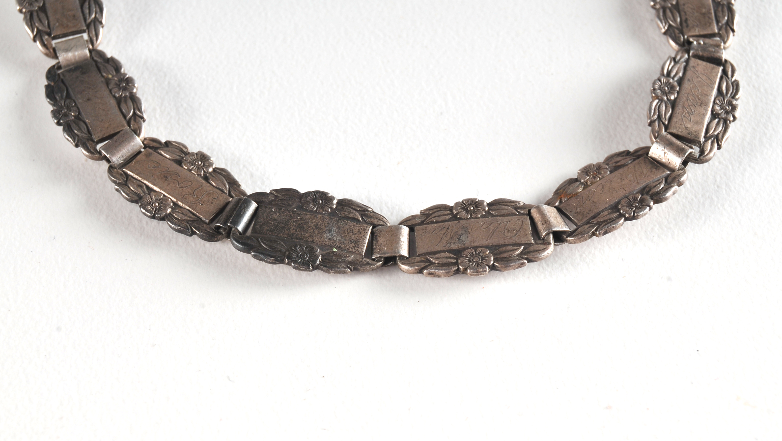 WWII Sterling US Navy Sweetheart Bracelet