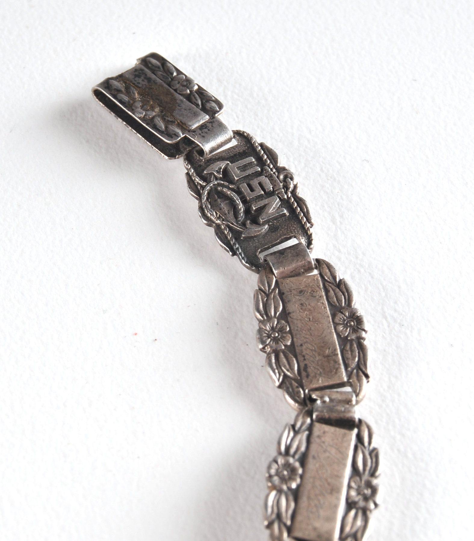 WWII Sterling US Navy Sweetheart Bracelet