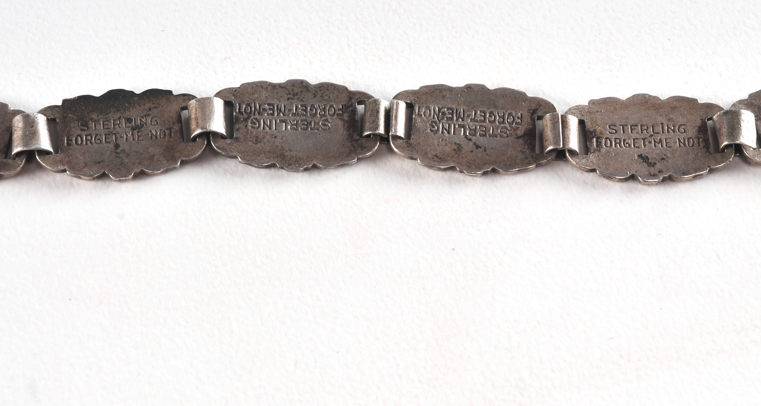 WWII Sterling US Navy Sweetheart Bracelet