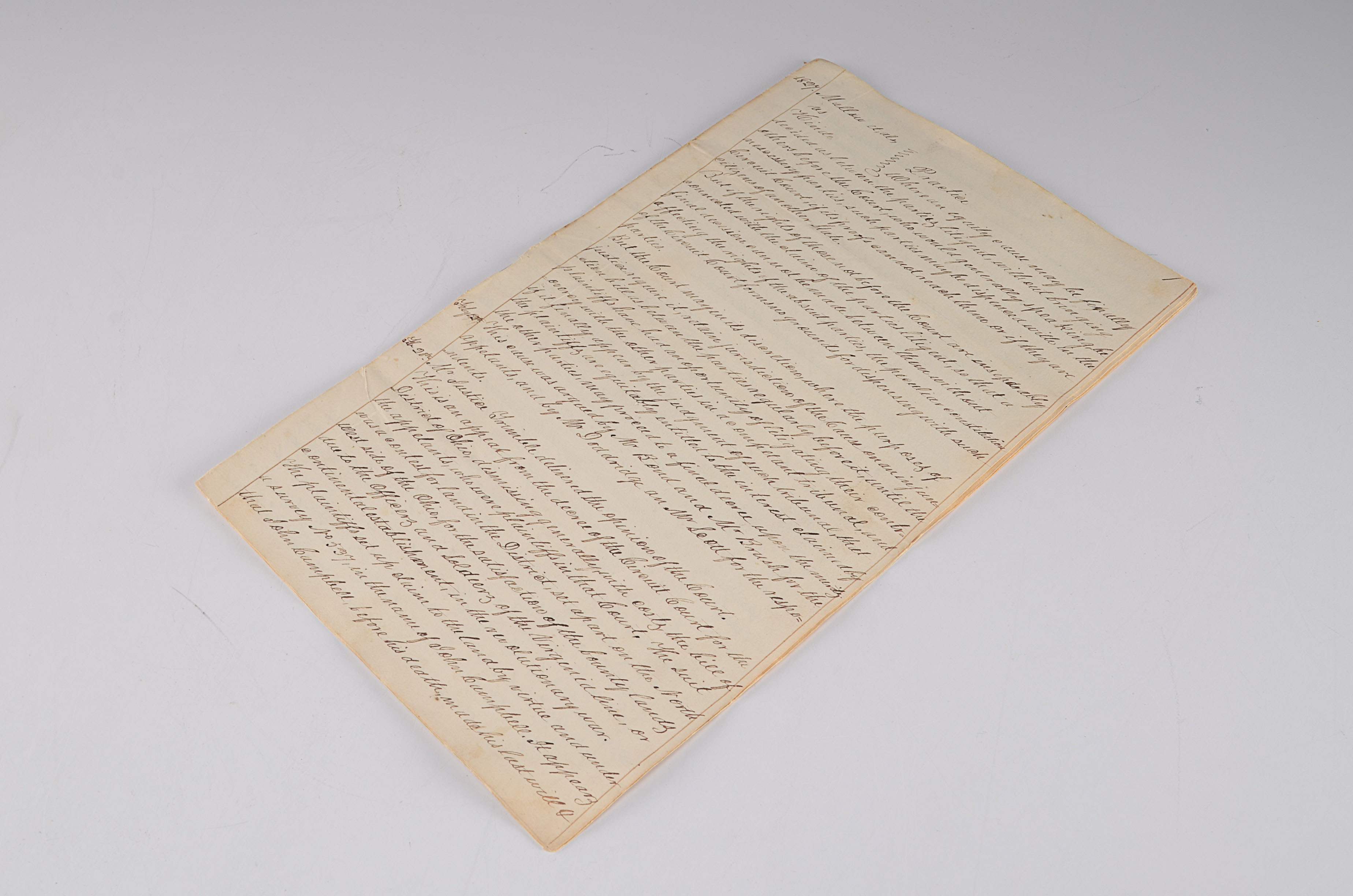 Antique Copy of an Ohio Court Appeal