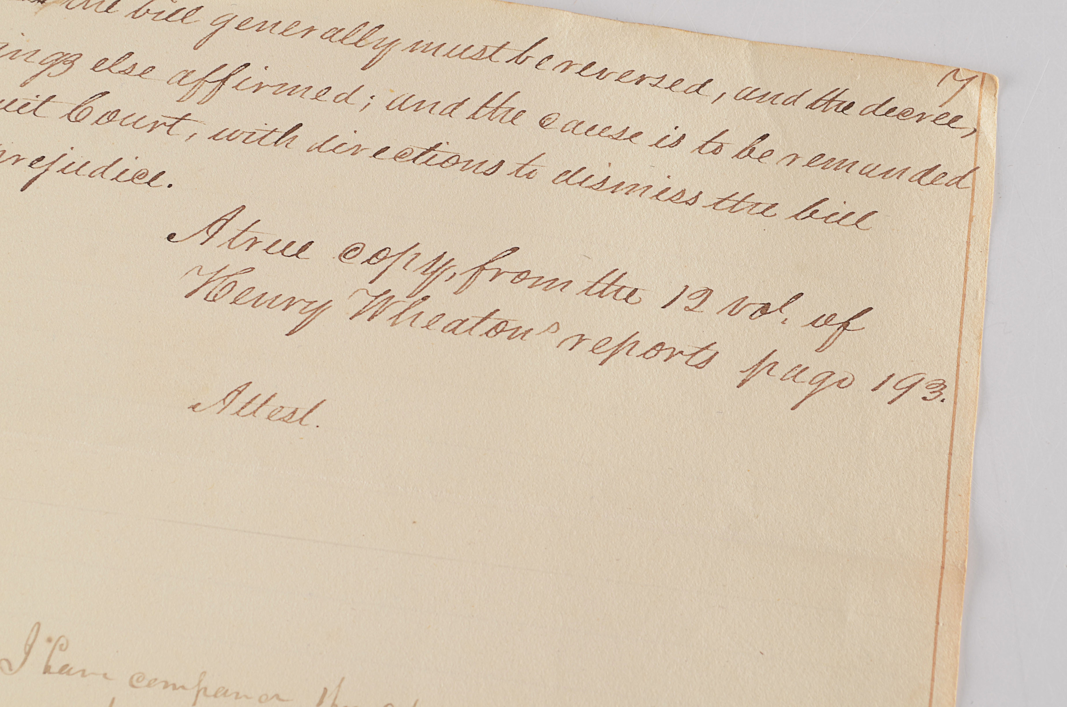 Antique Copy of an Ohio Court Appeal