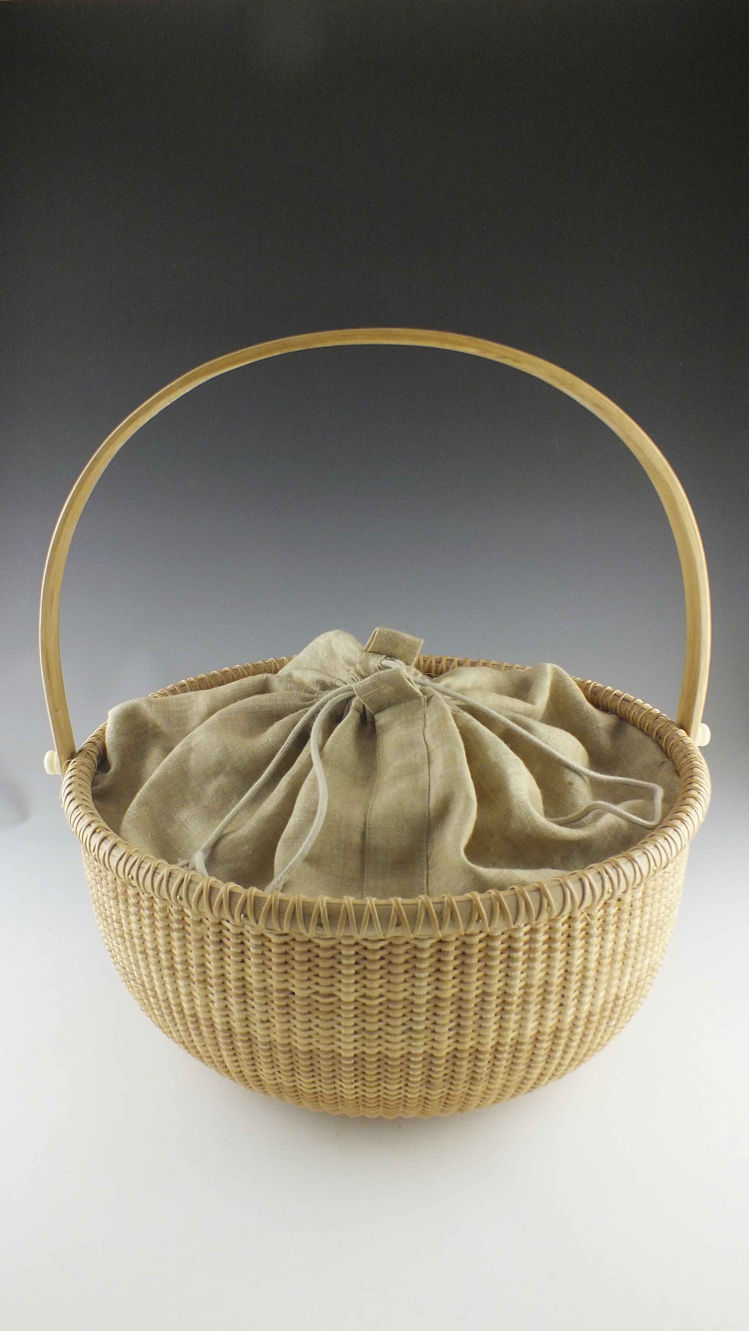 Basket Filled with Designer Buttons