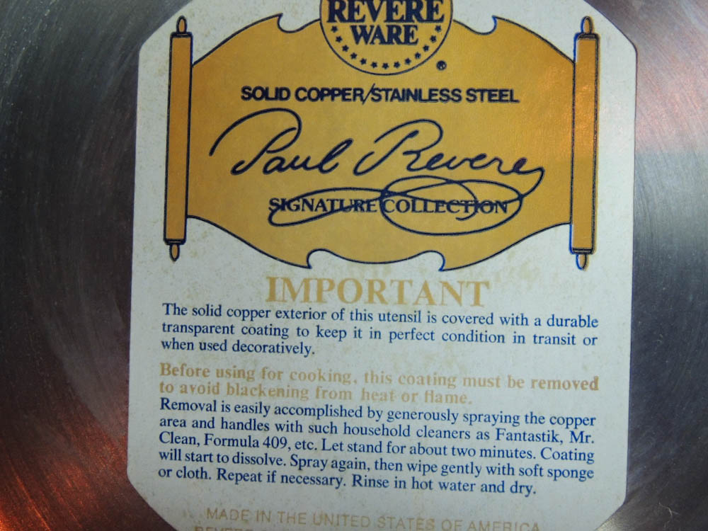 Paul Revere Signature Collection Cookware Pots & Pans