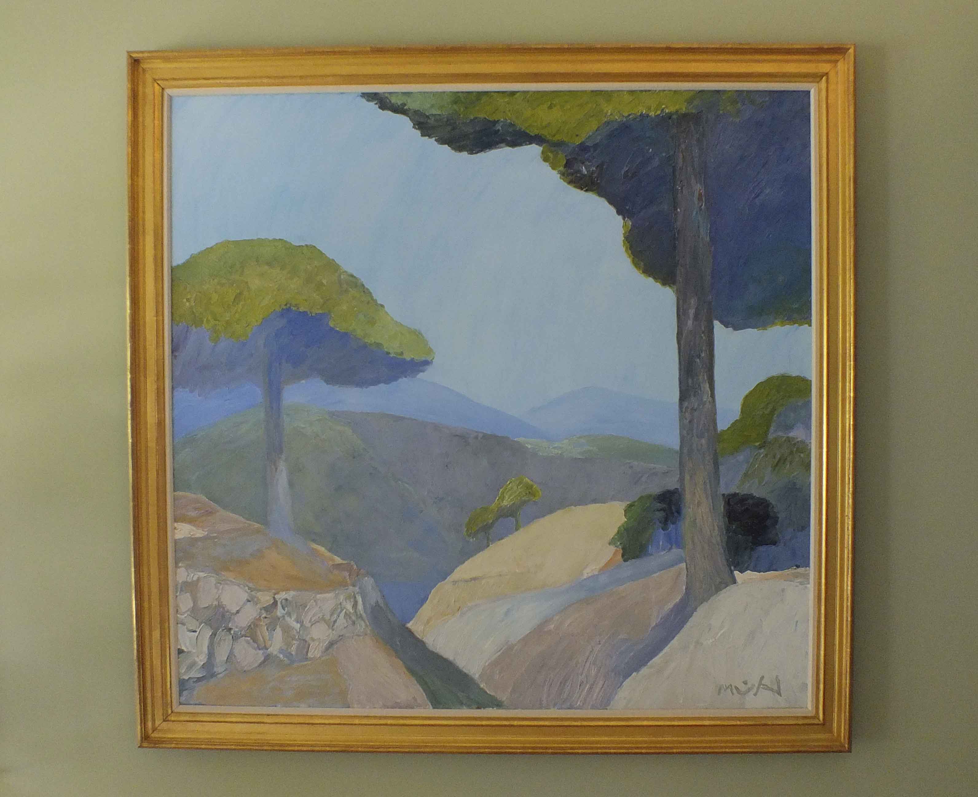 Roger Muhl Original Oil Painting, "Les Adrets"