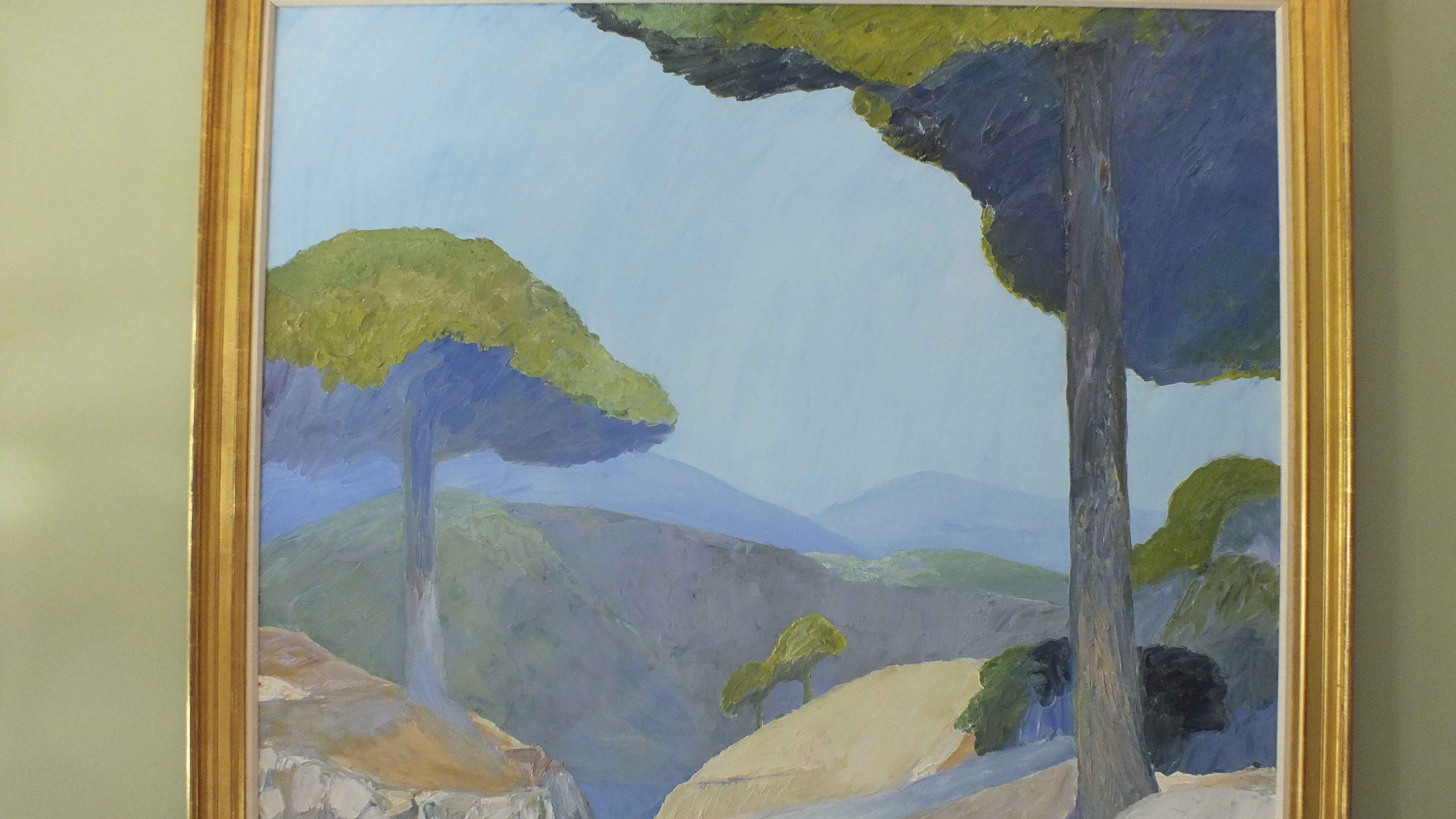 Roger Muhl Original Oil Painting, "Les Adrets"