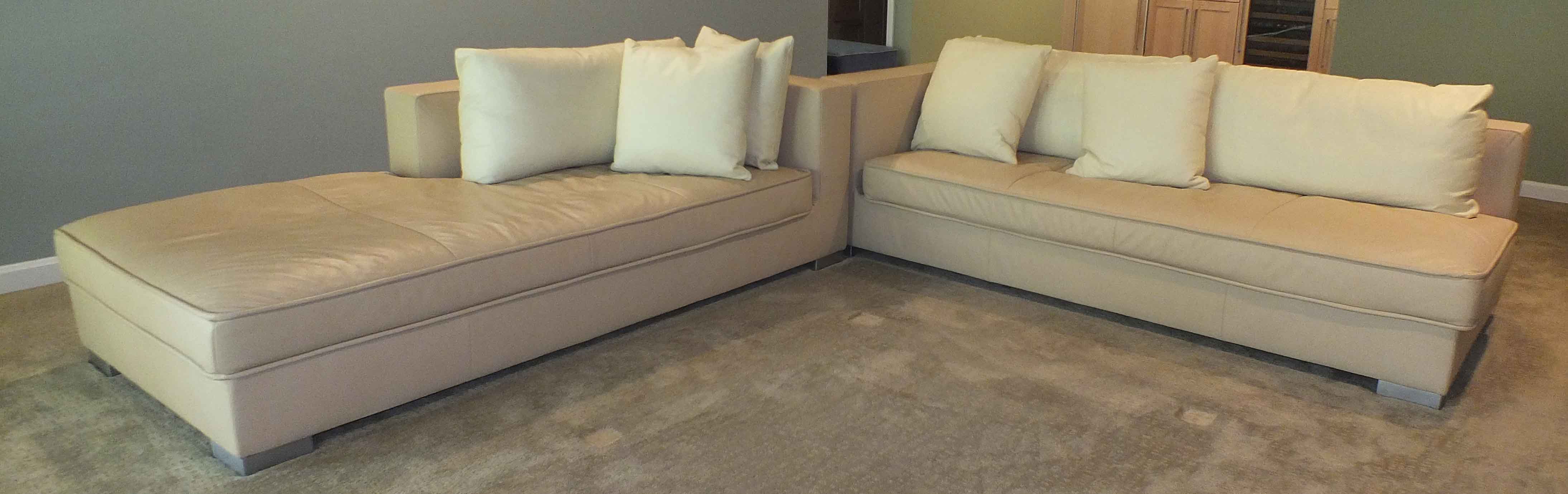 Ligne Roset "Rive Gauche" Chaise and One Arm Sofa 