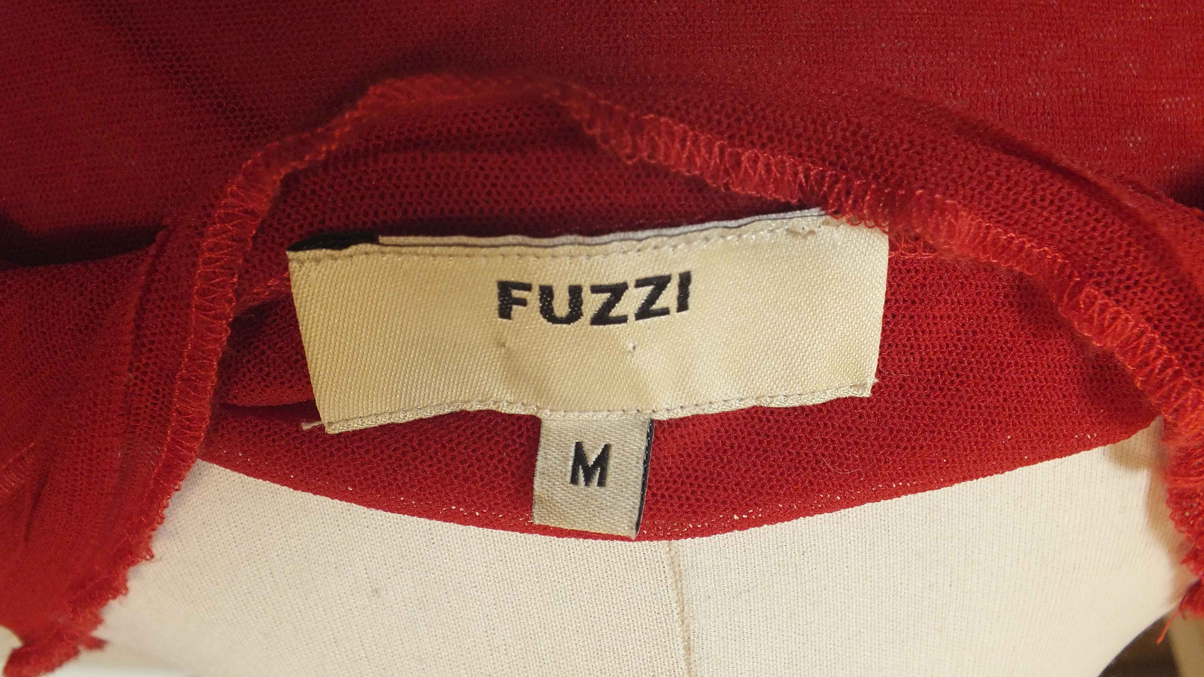 Moschino "Pasta" Silk Skirt and Fuzzi  Shirt