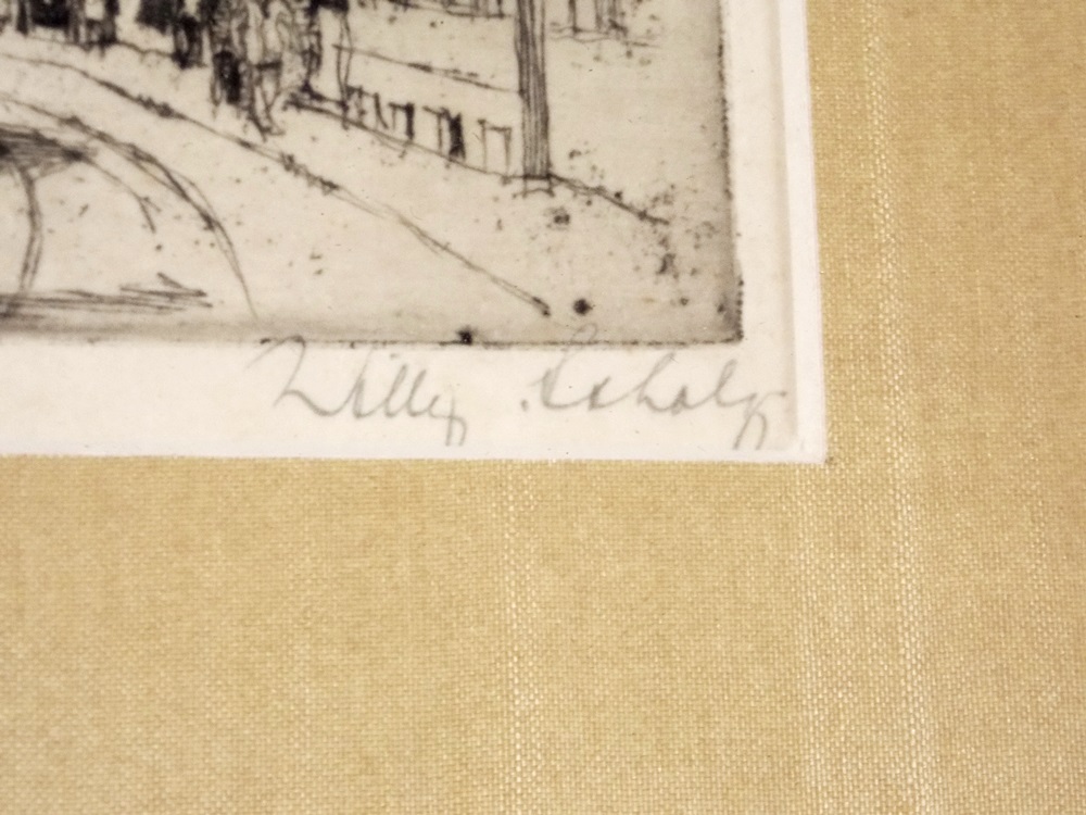 Vintage Engraving by Willy Scholz (German 1899-1965)