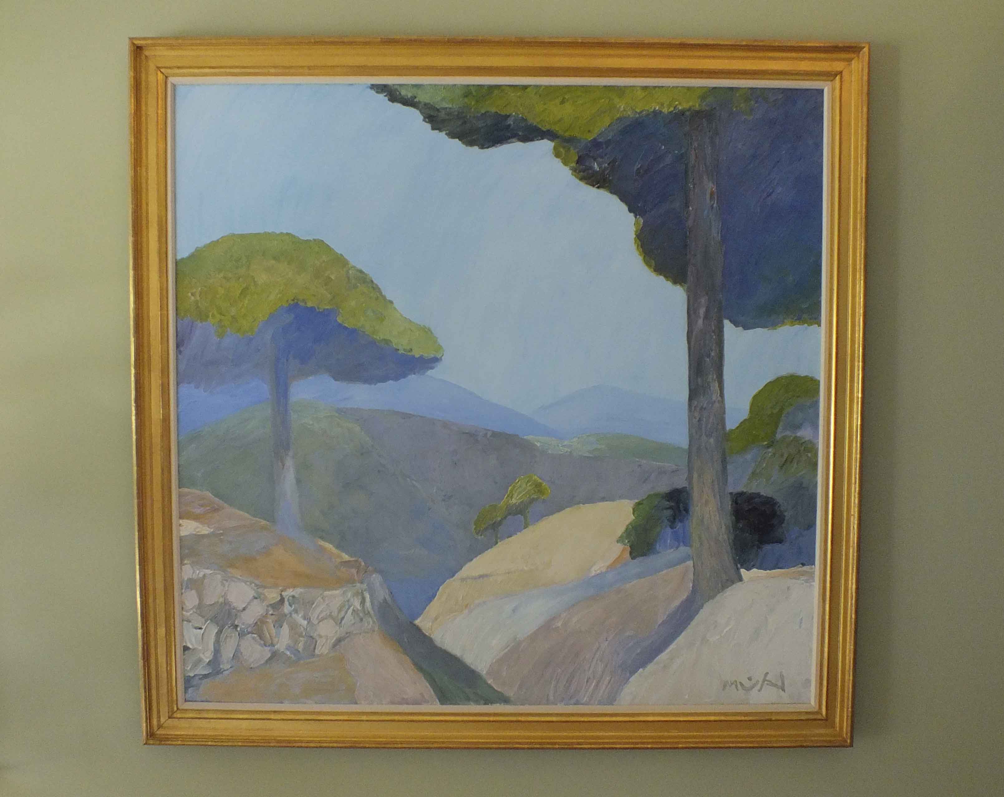 Roger Muhl Original Oil Painting, "Les Adrets"