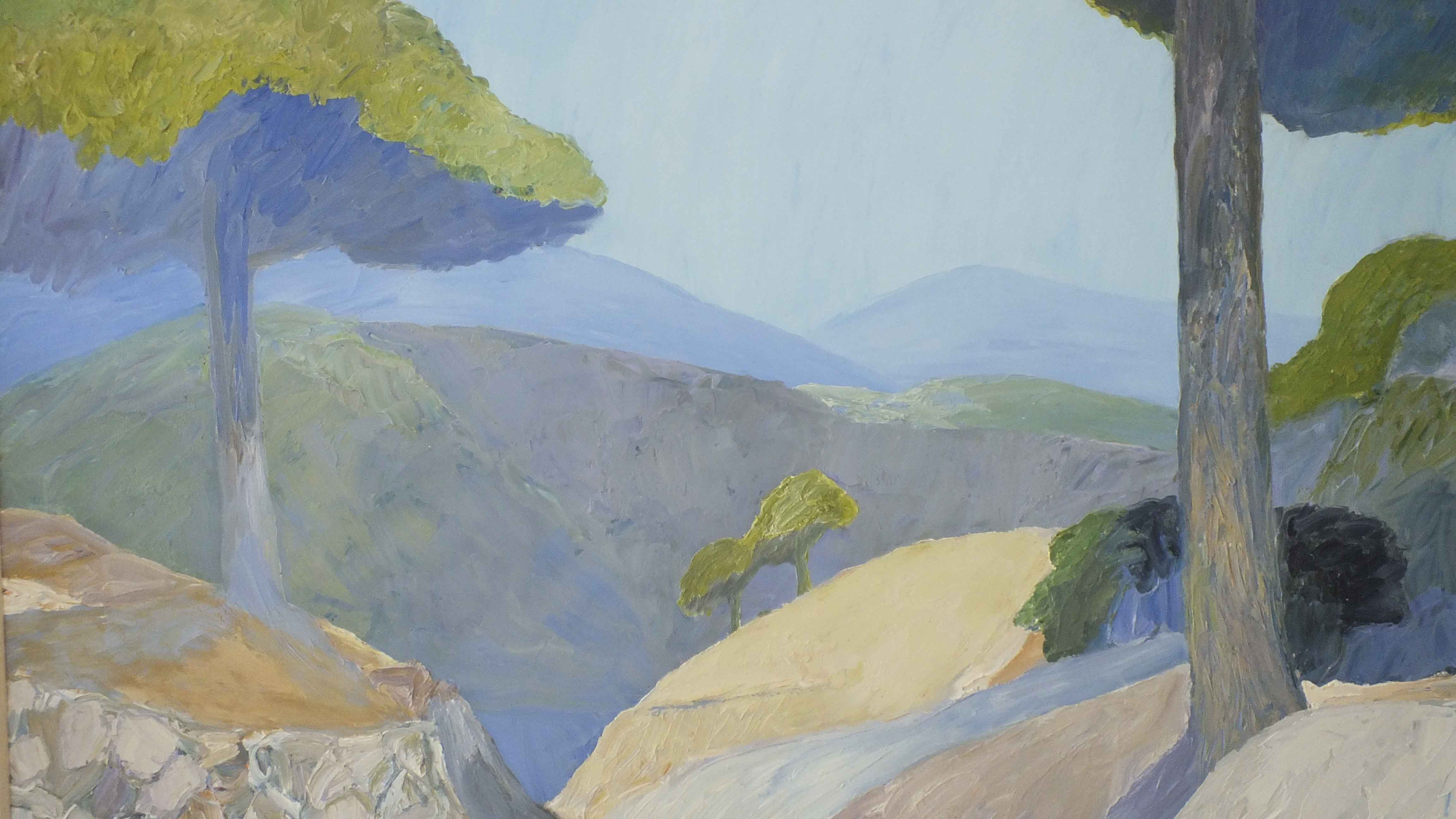 Roger Muhl Original Oil Painting, "Les Adrets"