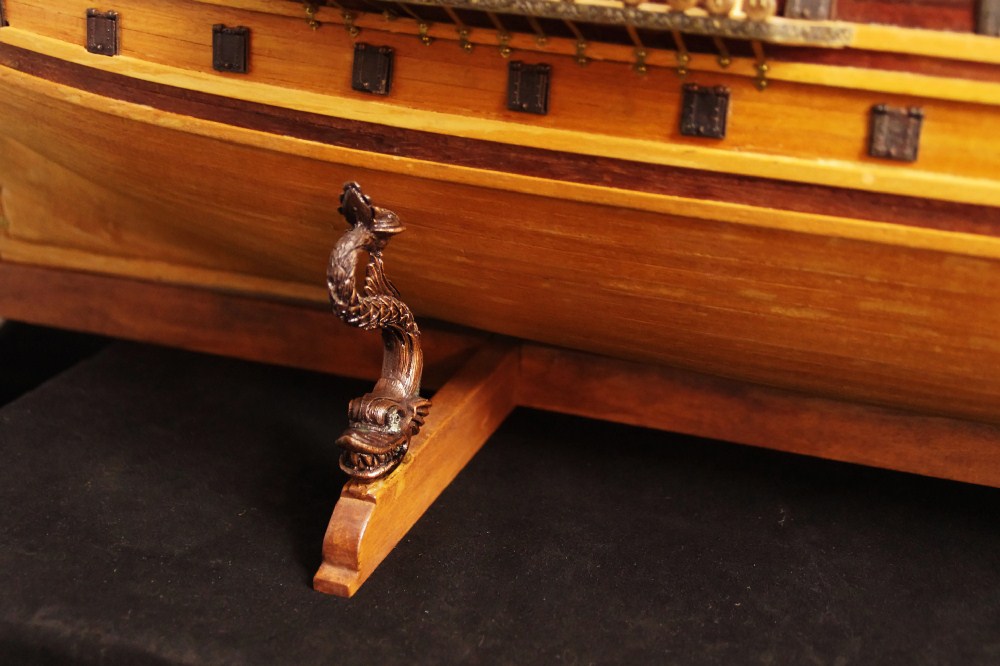 Magnificent & Very Large Wood Model of the H.M.S. Prince, 1670; by Jack Barger 