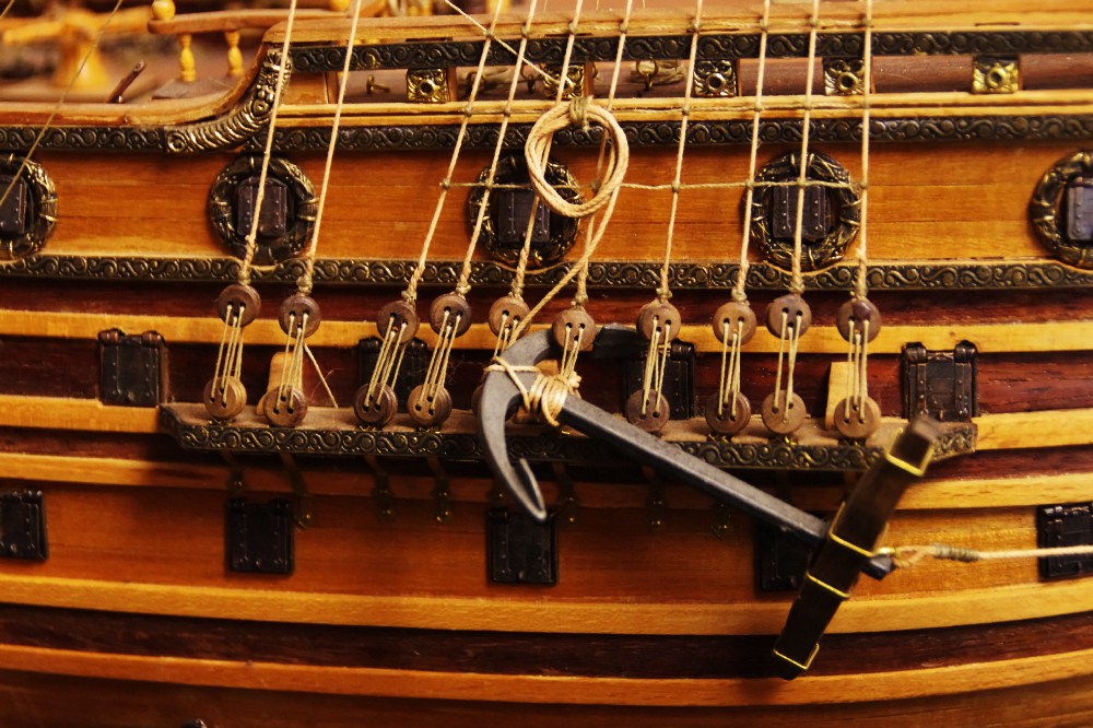 Magnificent & Very Large Wood Model of the H.M.S. Prince, 1670; by Jack Barger 