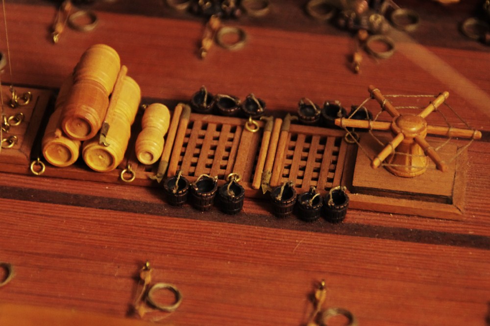 Magnificent & Very Large Wood Model of the H.M.S. Prince, 1670; by Jack Barger 