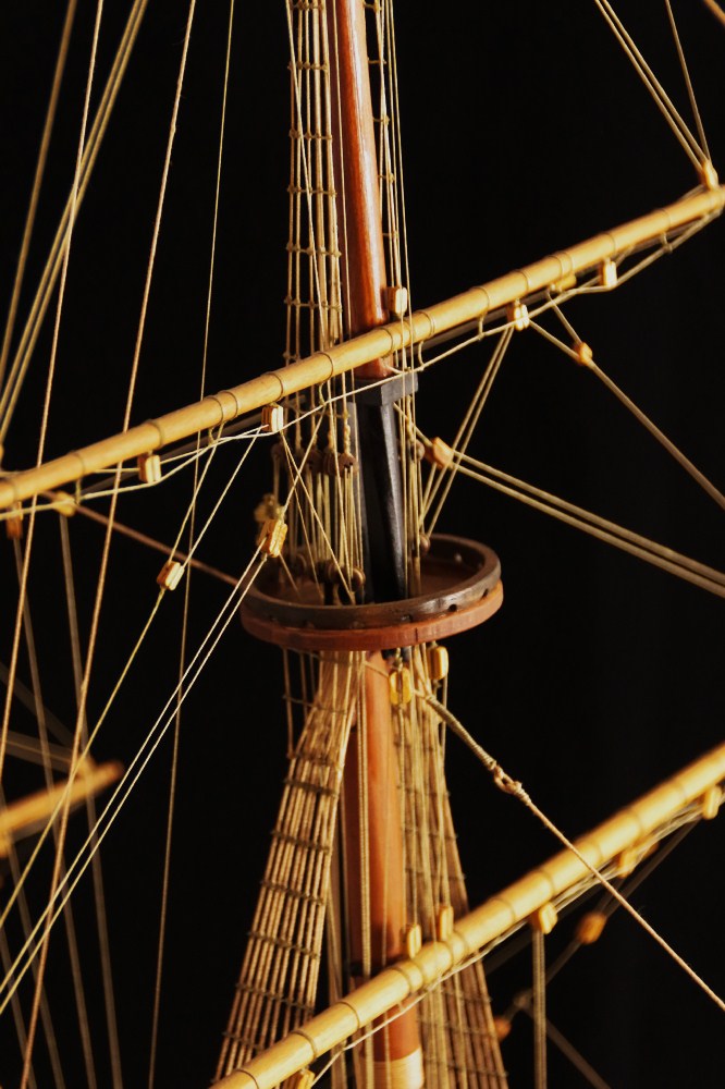 Magnificent & Very Large Wood Model of the H.M.S. Prince, 1670; by Jack Barger 