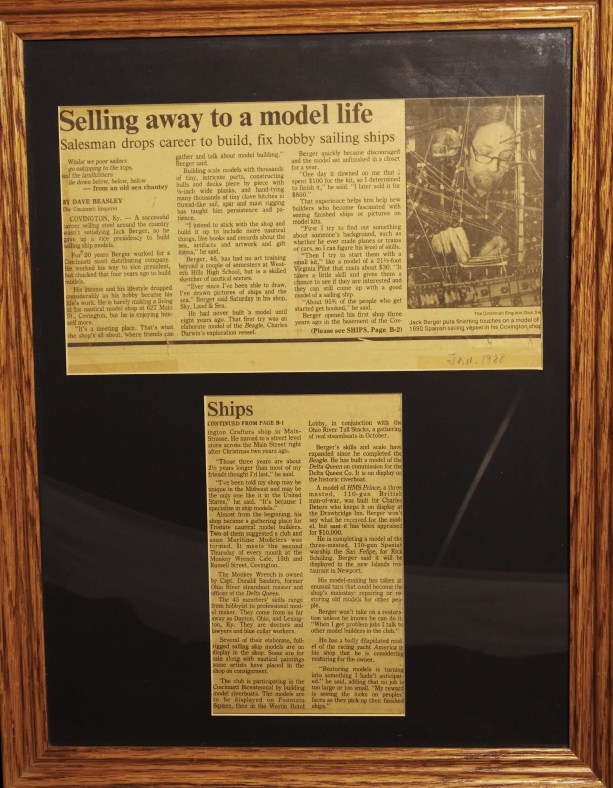 Magnificent & Very Large Wood Model of the H.M.S. Prince, 1670; by Jack Barger 