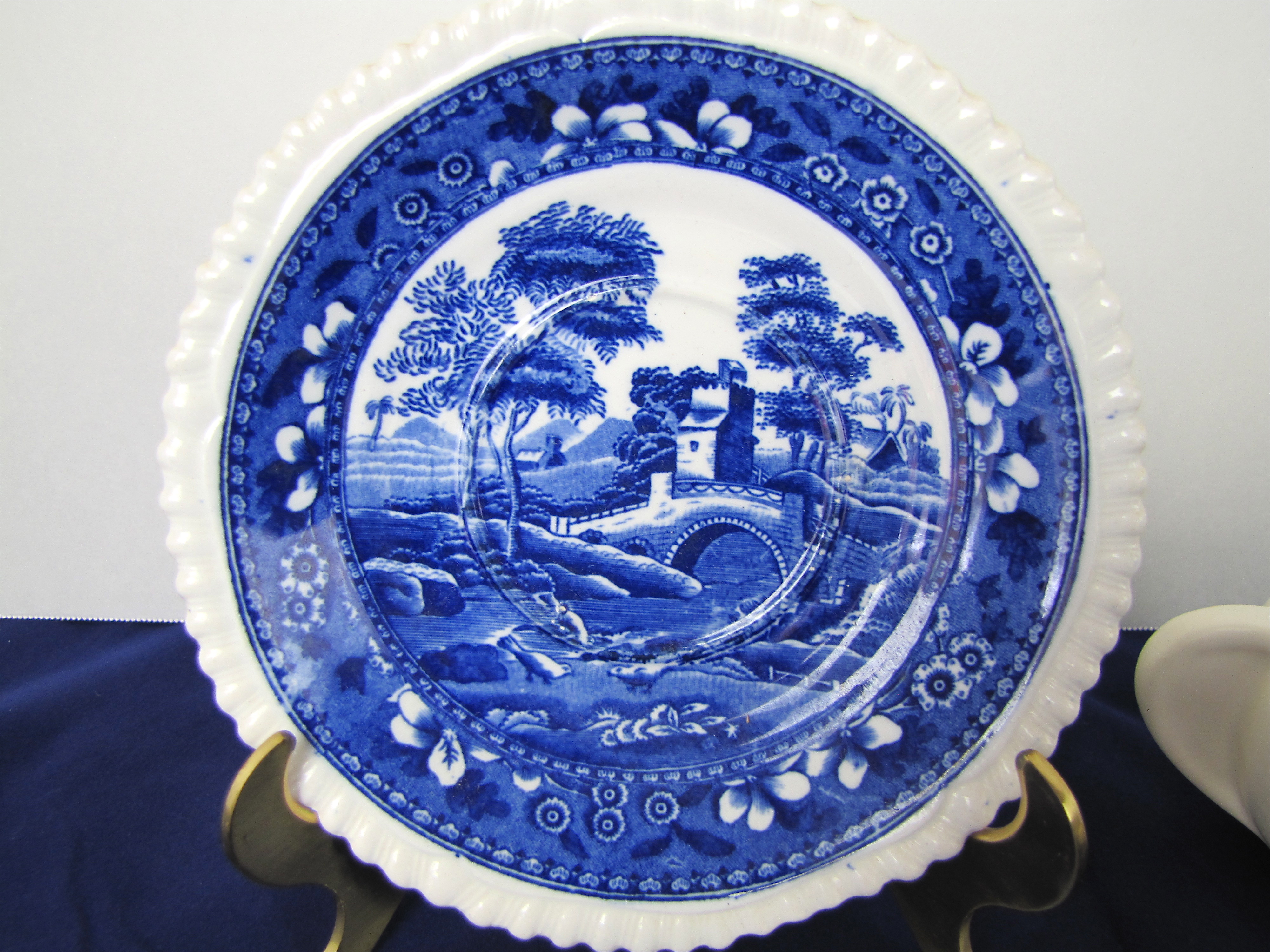 Cup And Saucer Lot With Shelf