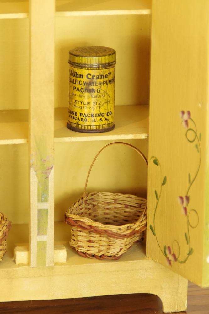 Vintage Doll Tea Room with Furniture, Accessories and Dolls