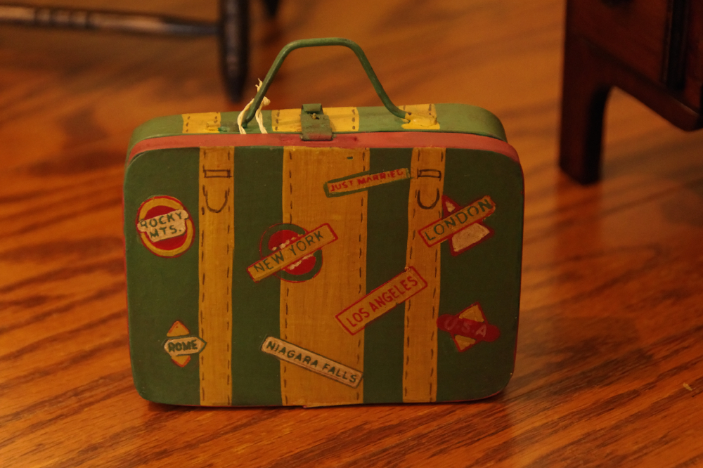 Vintage Doll Bedroom with Furniture, Accessories and Dolls