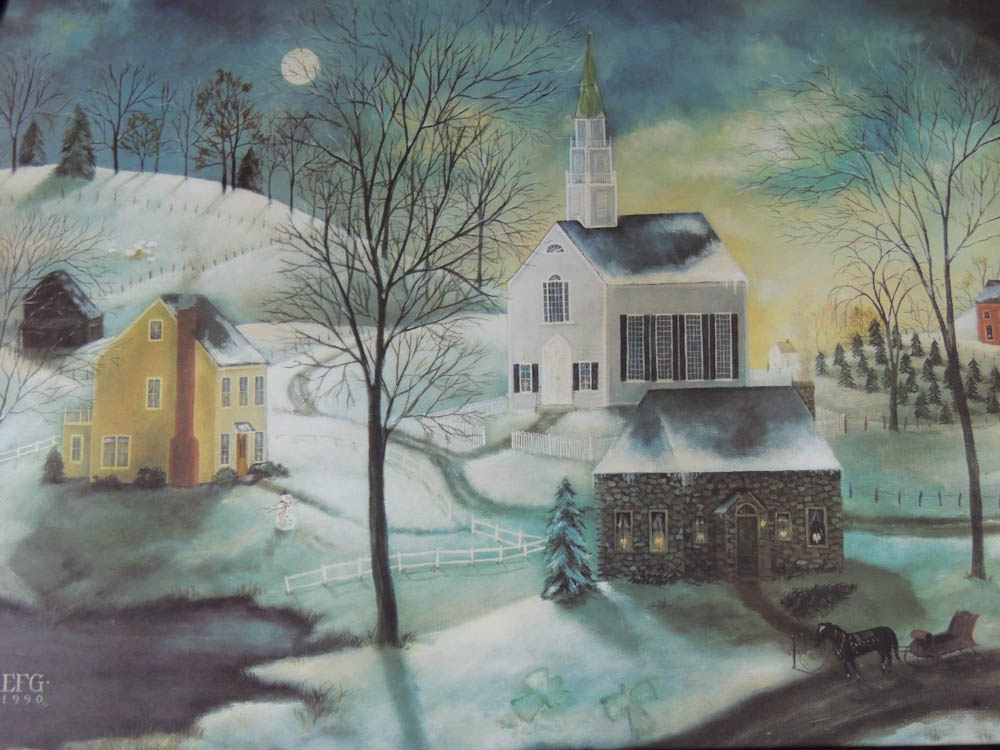 Elizabeth Gilkey Winter Scene Print