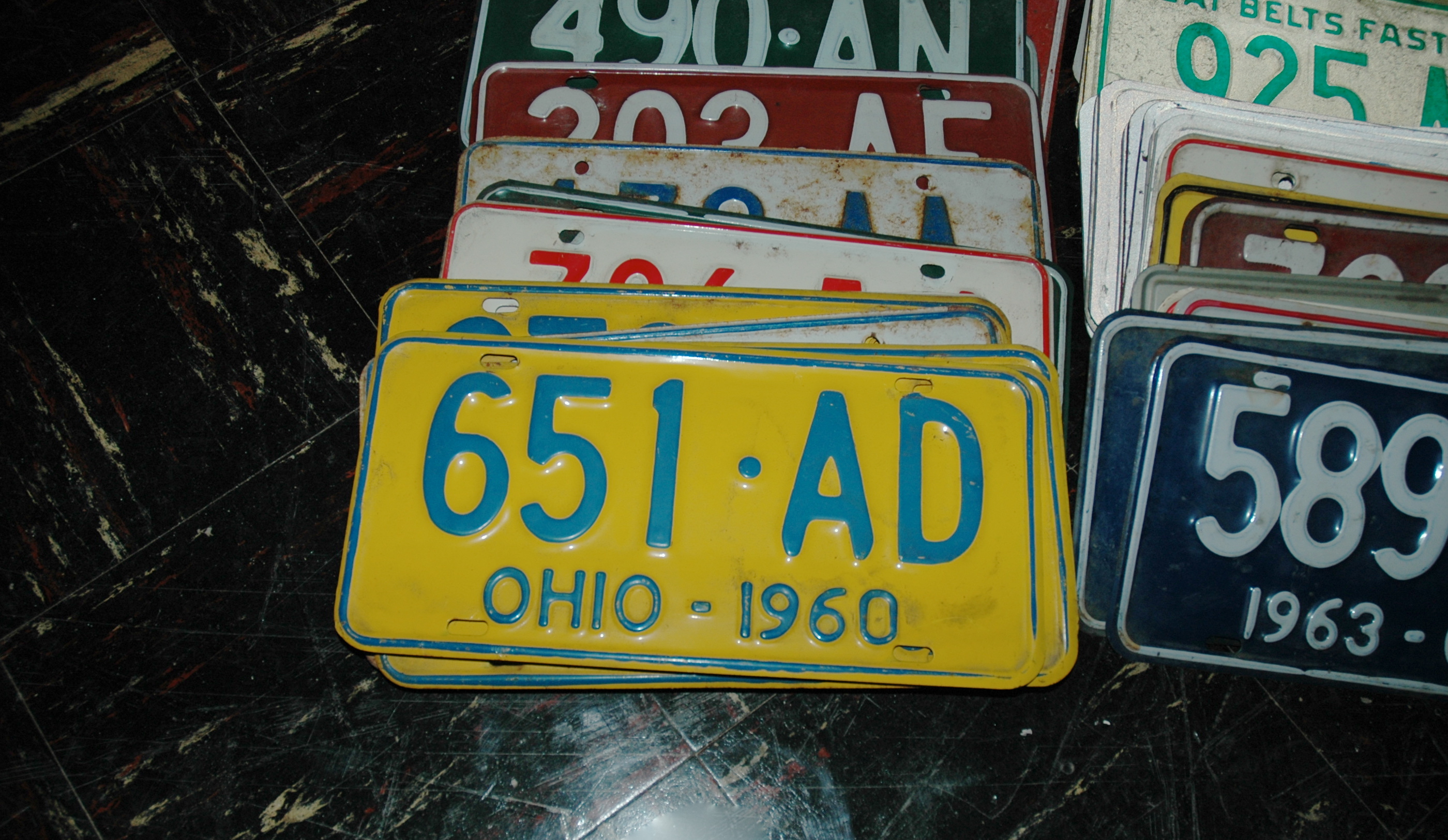 51 Old Ohio License Plates 60s 70s 80s
