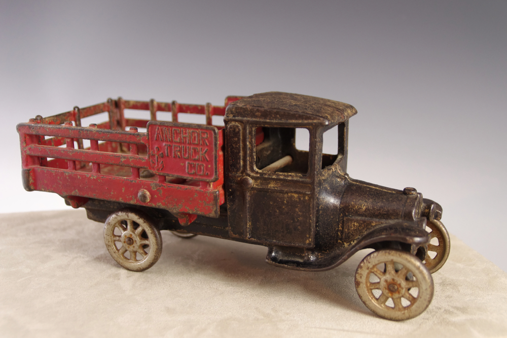 Rare Cast Iron North & Judd Anchor Truck Co. Model T Stake Bed Toy Truck