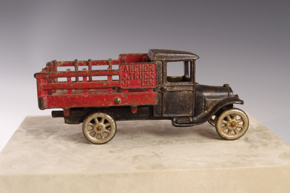 Rare Cast Iron North & Judd Anchor Truck Co. Model T Stake Bed Toy Truck