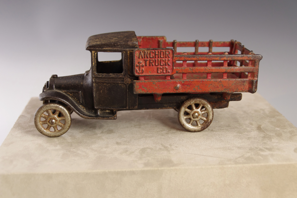 Rare Cast Iron North & Judd Anchor Truck Co. Model T Stake Bed Toy Truck