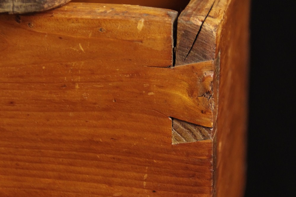 Large Antique Oak Slaw Cutter, with Hand Cut Dovetails