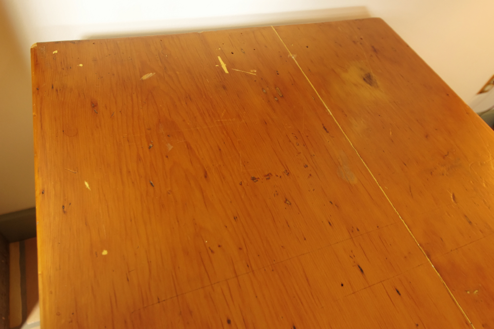 Large Antique Pine Kitchen Table