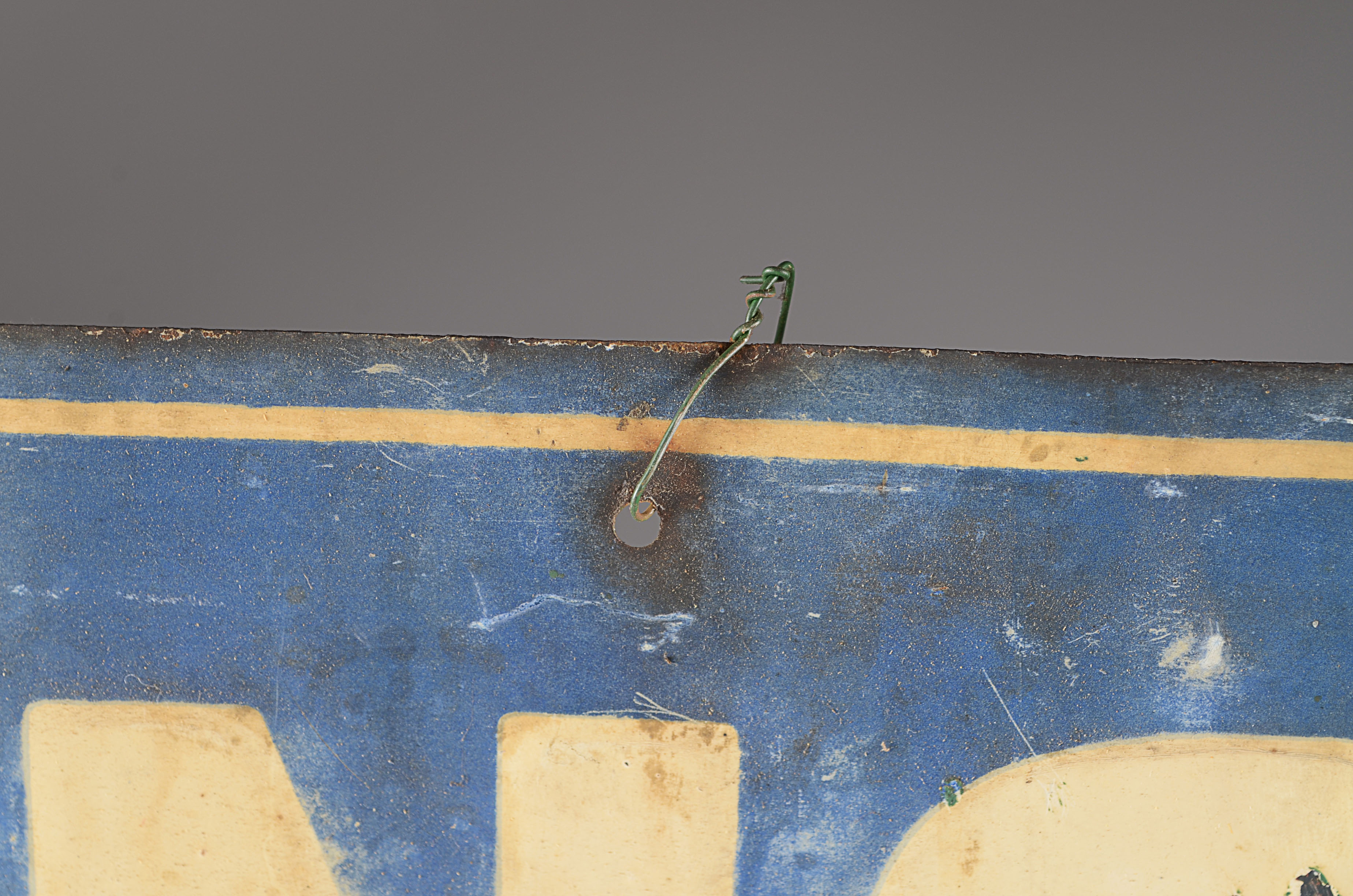 Antique French-Bauer Ice Cream Advertisement Sign