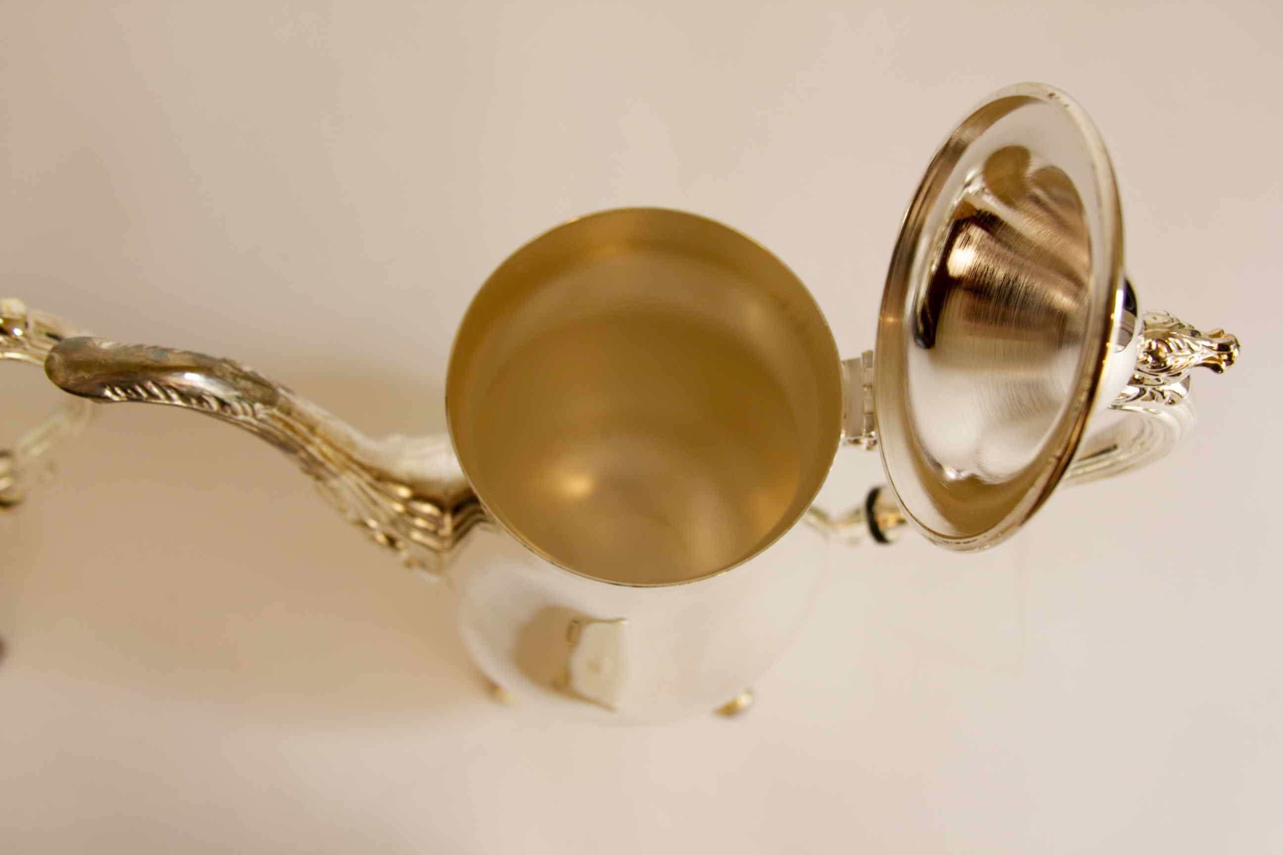 Beautiful Silver Toned Tea Set 