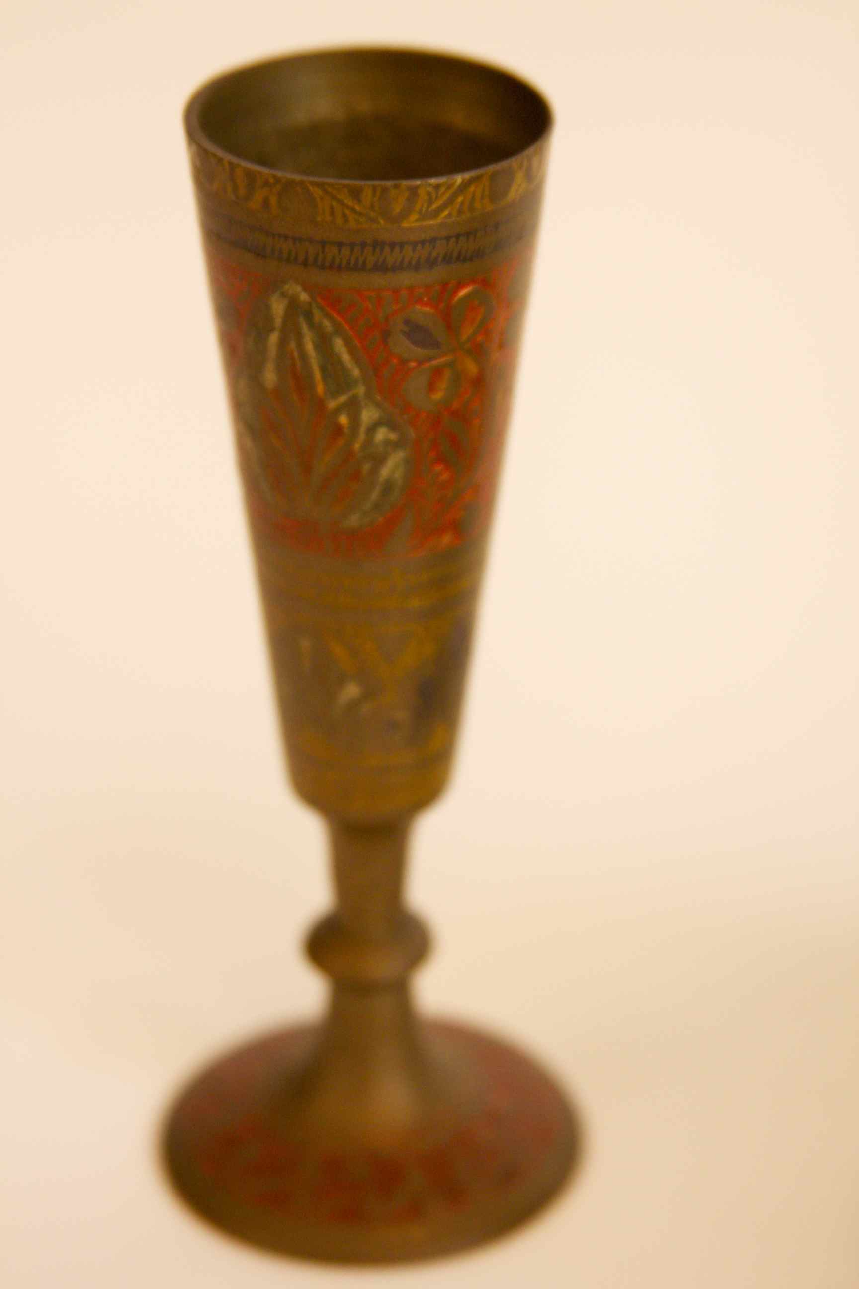 Brass Bell and Bud Vase