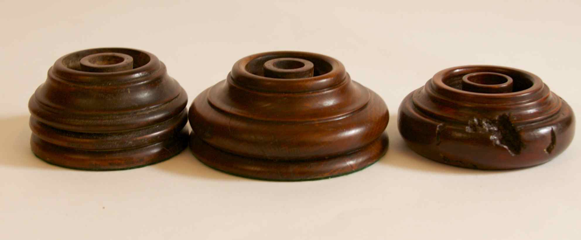 Walnut Candle Holders