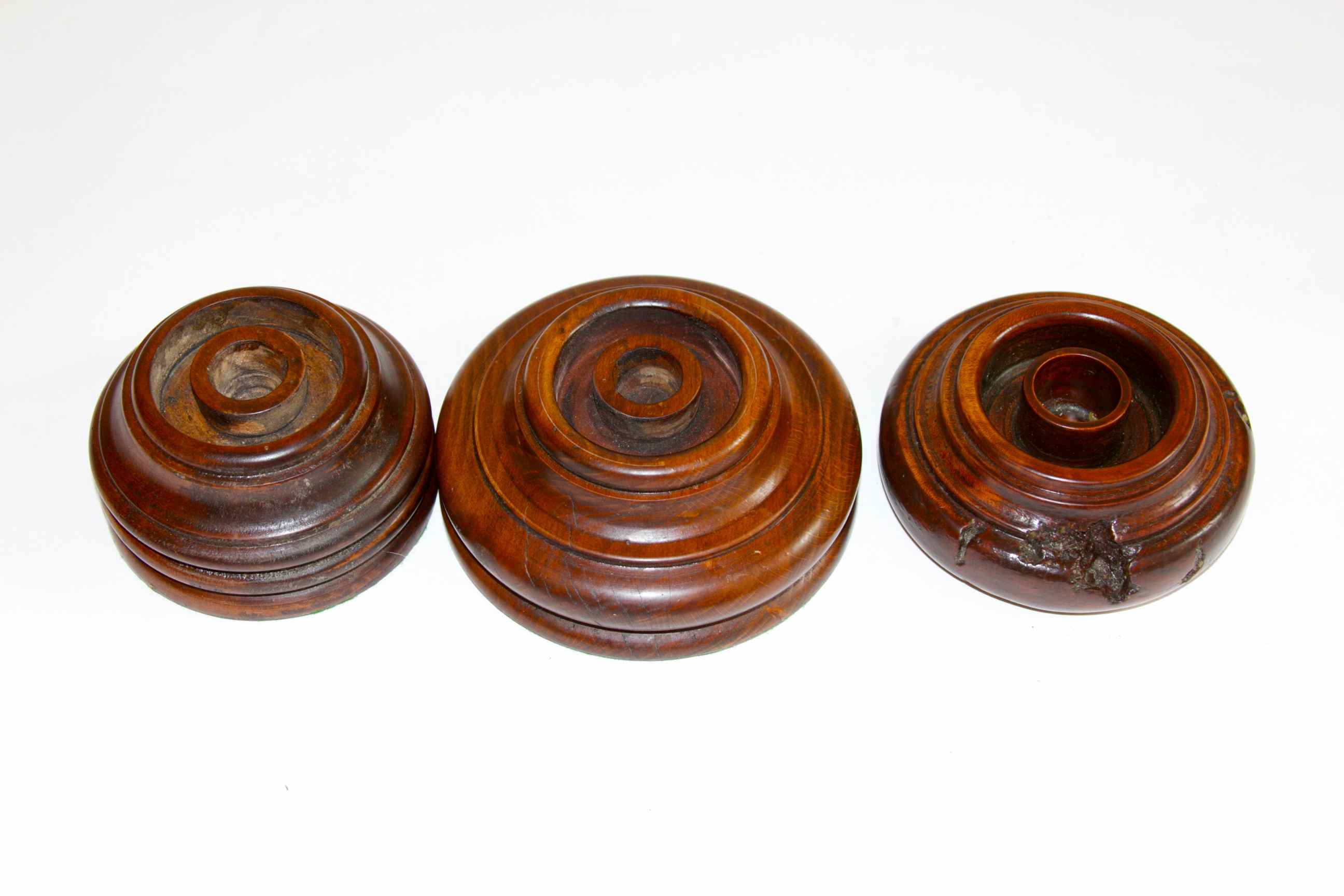 Walnut Candle Holders