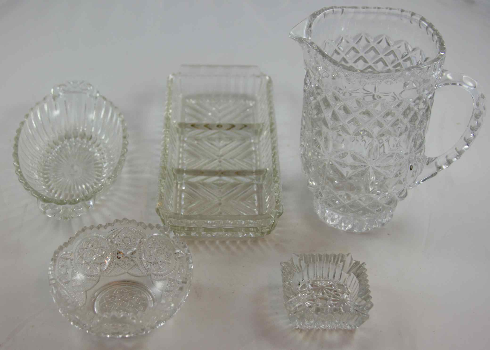 Pressed Glass Lot