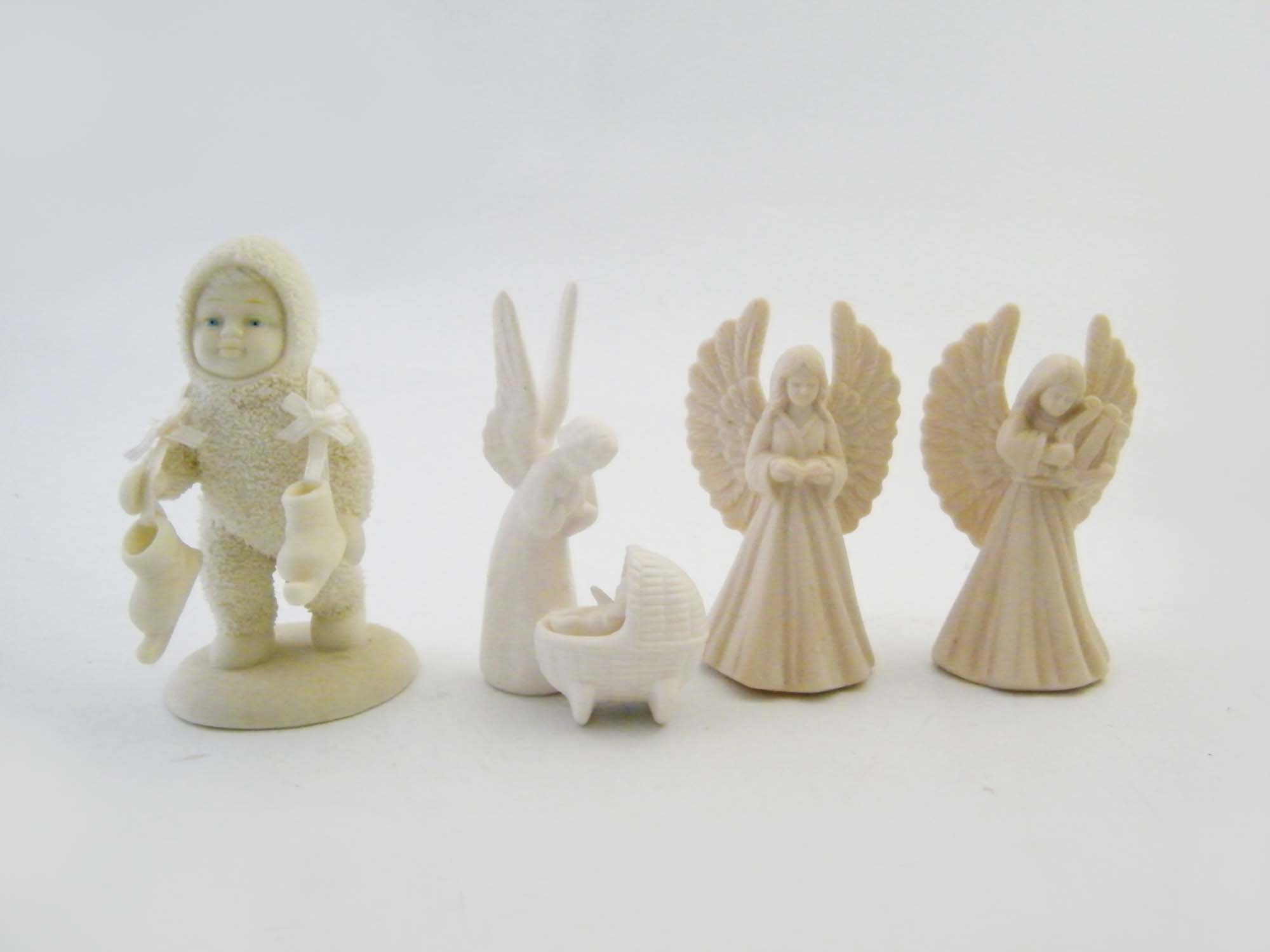 Bisque Christmas Figurines