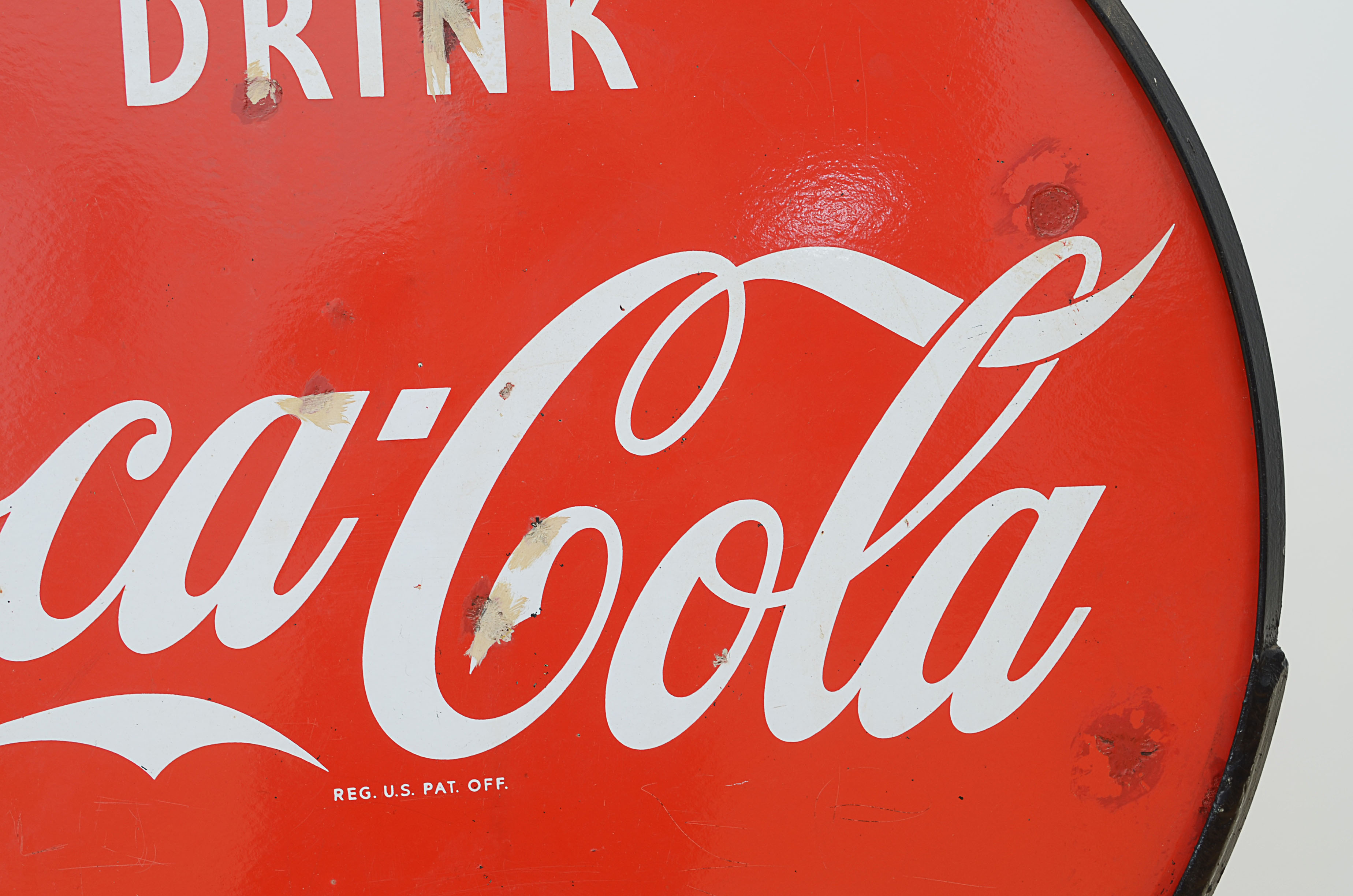 Vintage Coca-Cola Advertisement Sign on Stand