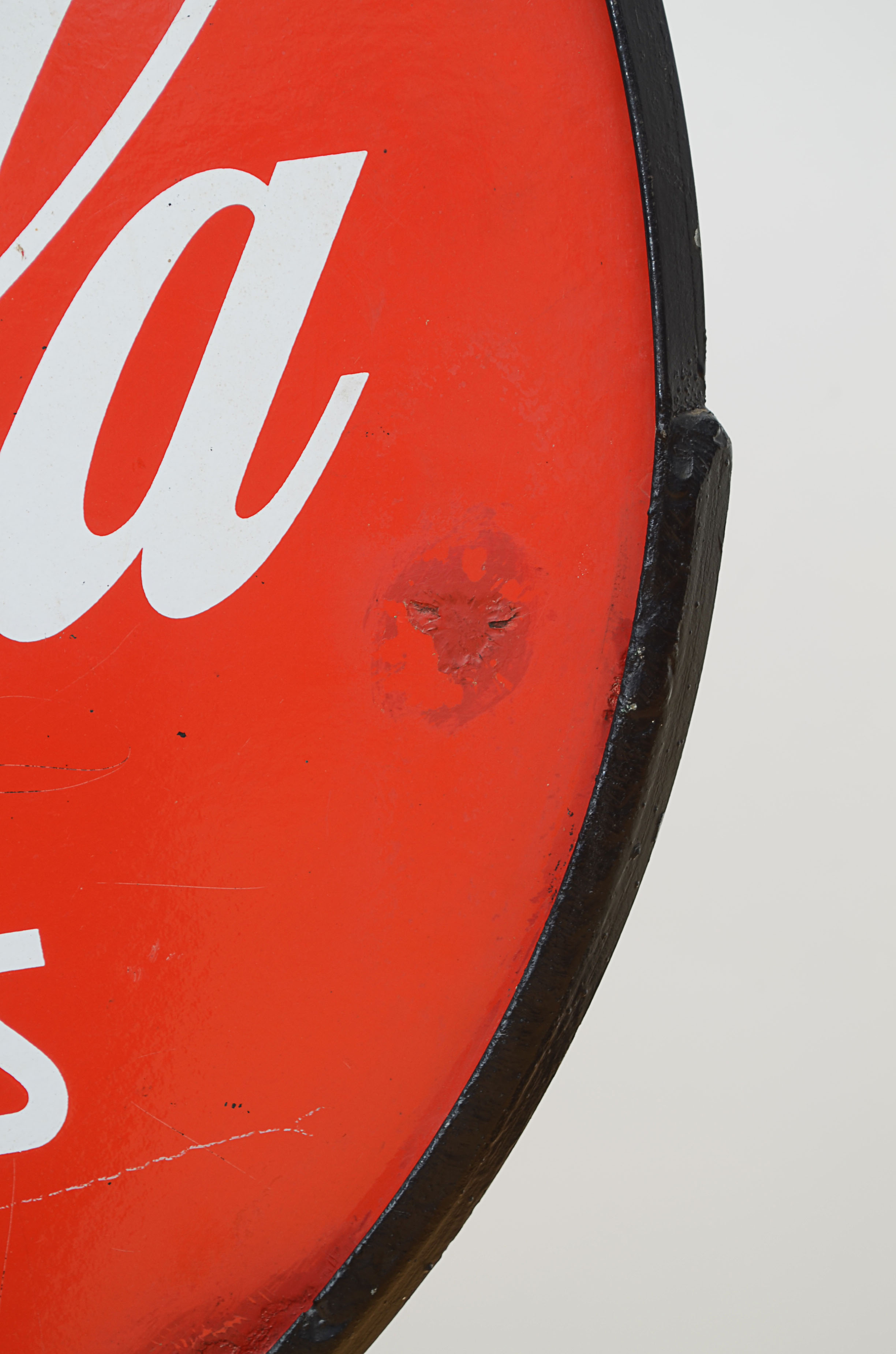 Vintage Coca-Cola Advertisement Sign on Stand