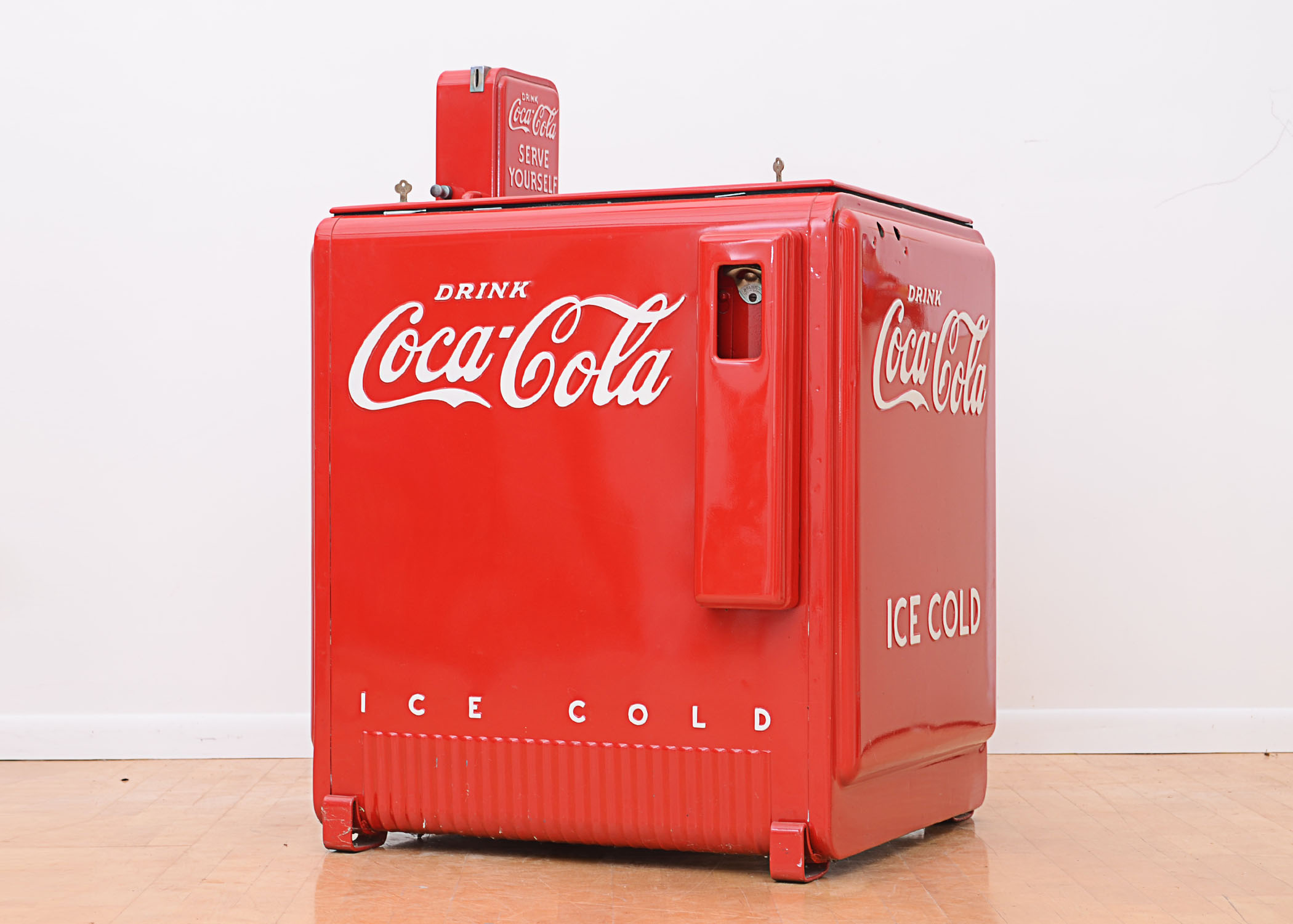 1940's Coca-Cola Self -Serve Bottle Machine Chest