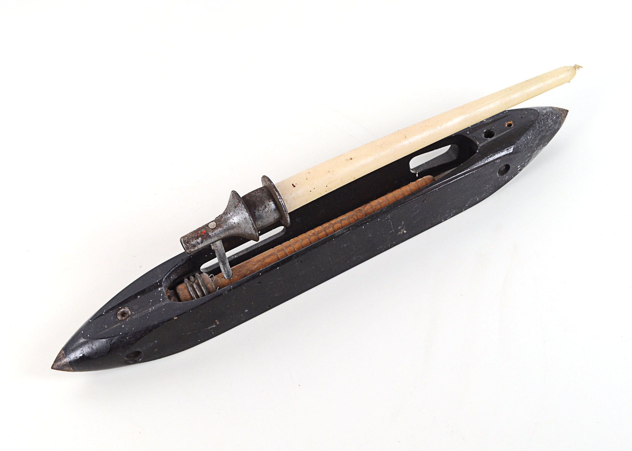 Vintage Folk Art Candle Wall Sconce