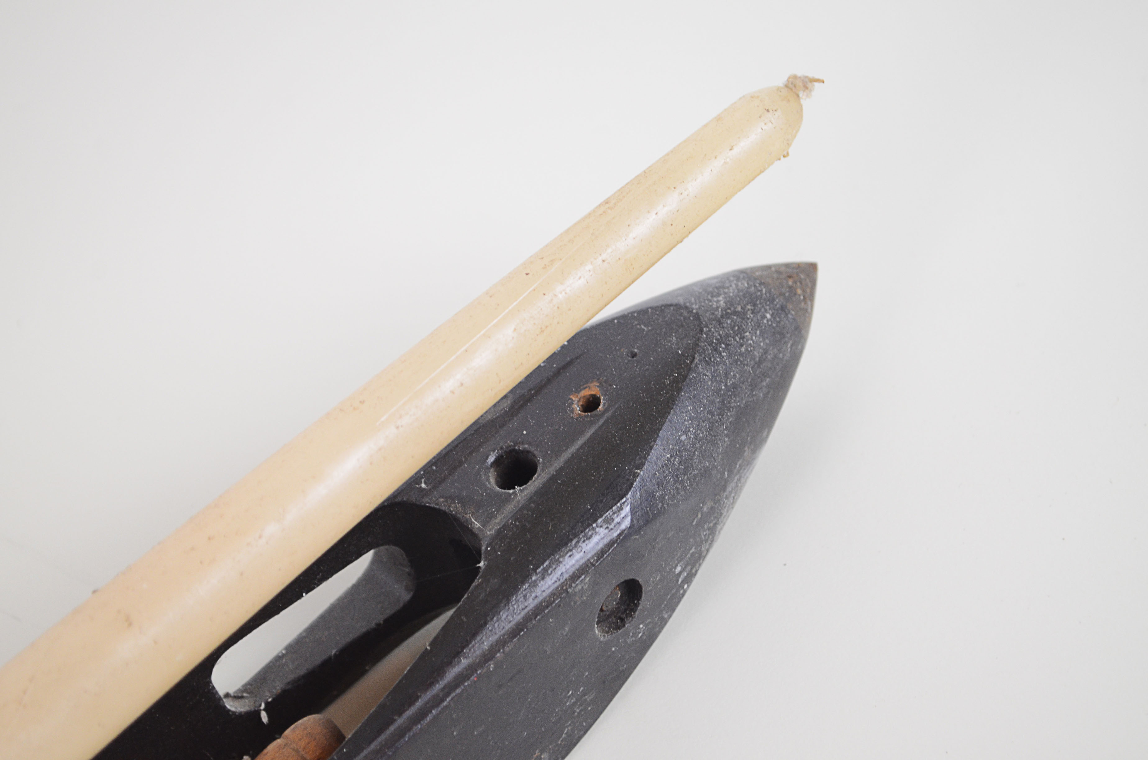 Vintage Folk Art Candle Wall Sconce