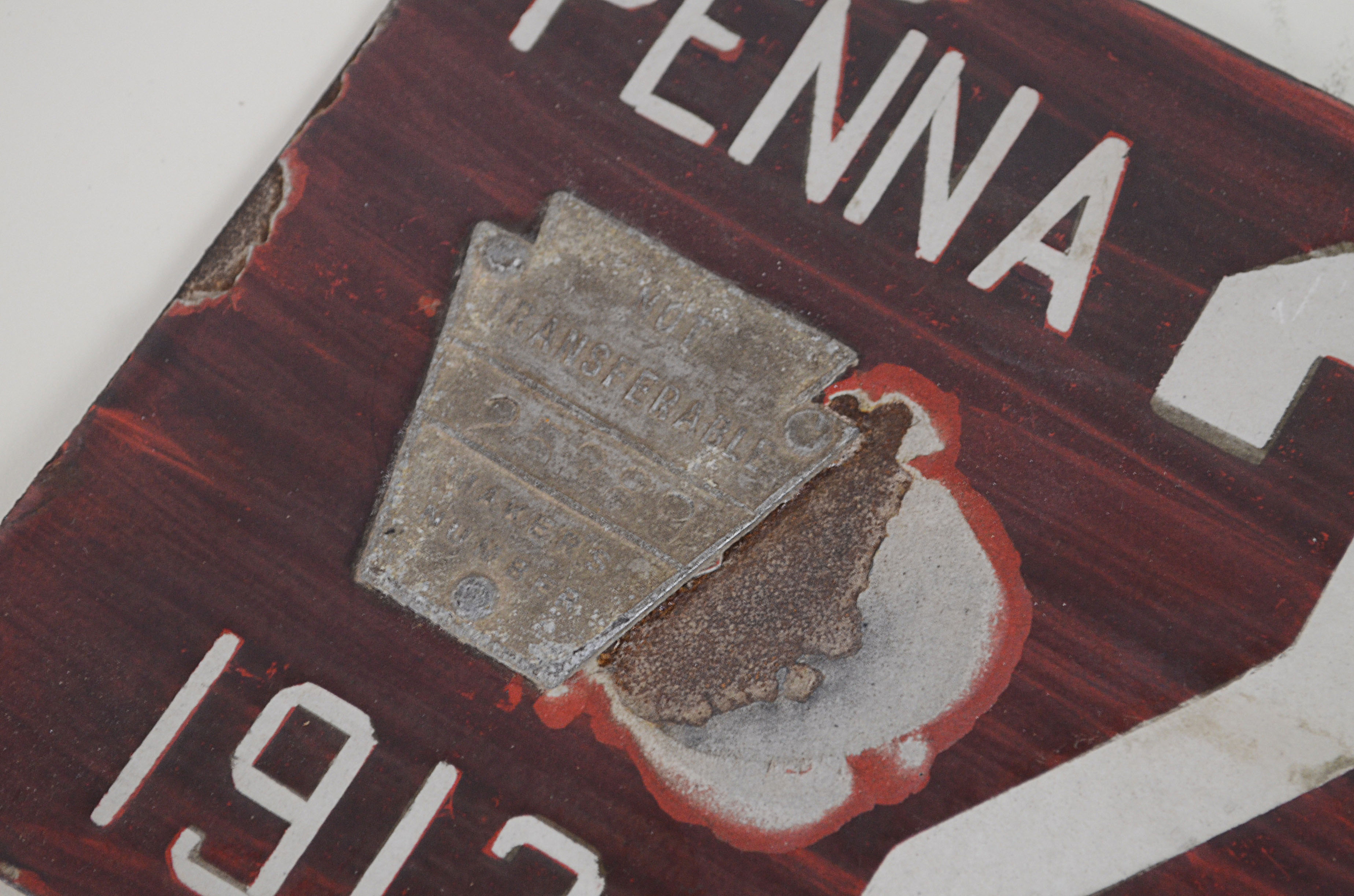 Vintage 1912 Pennsylvania Licenses