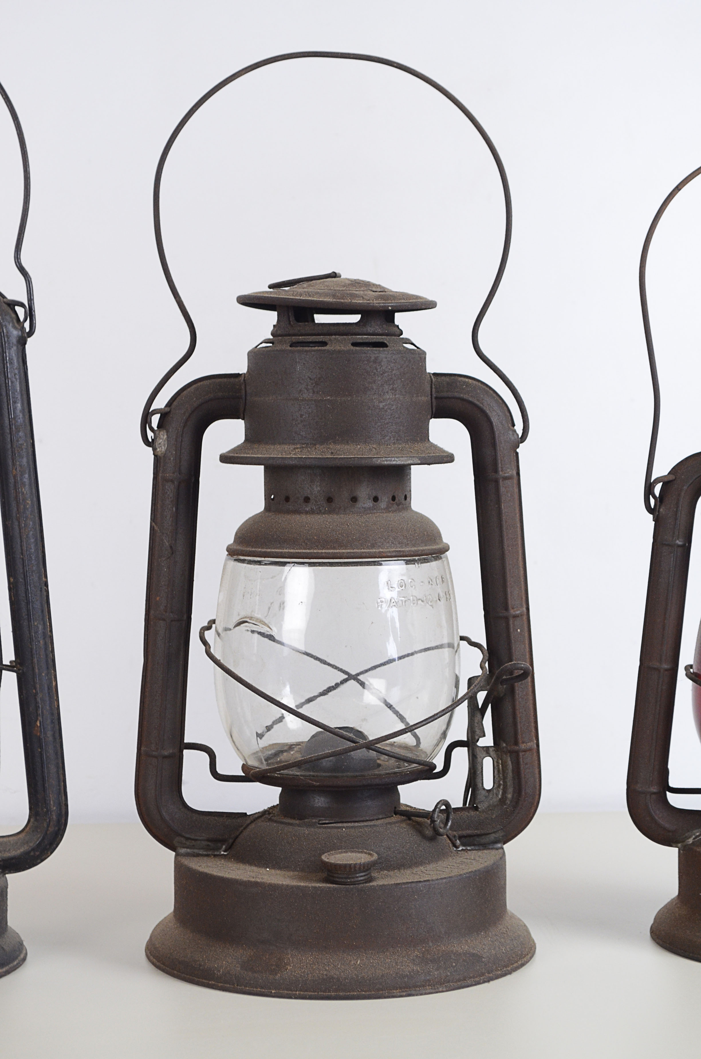 (3) Vintage Lanterns Made By Dietz