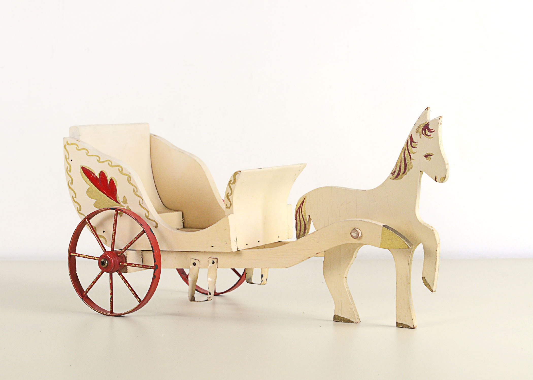 Vintage Horse Drawn Carriage Toy