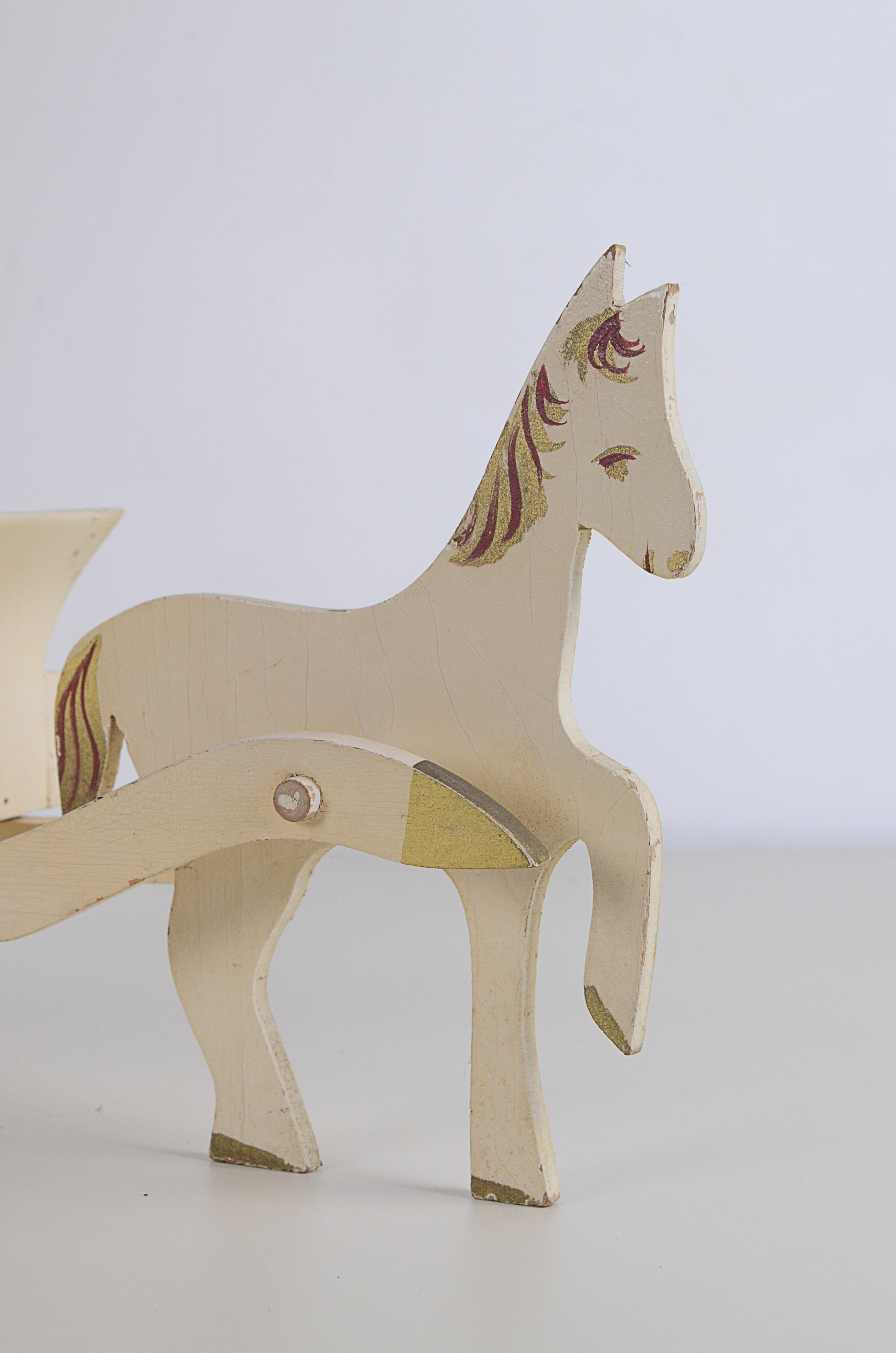 Vintage Horse Drawn Carriage Toy