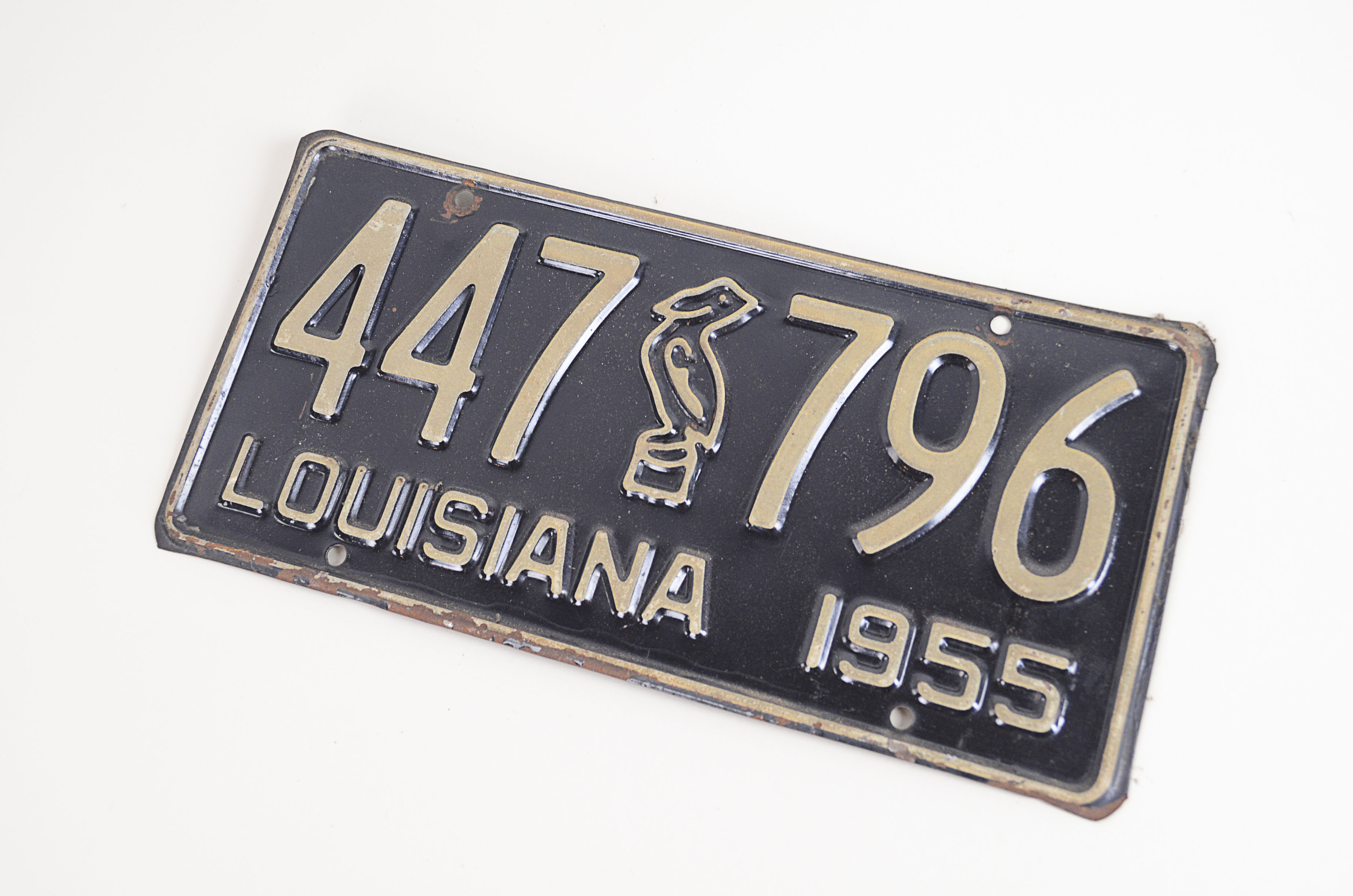 Vintage Lot of Mixed State 1955 License Plates