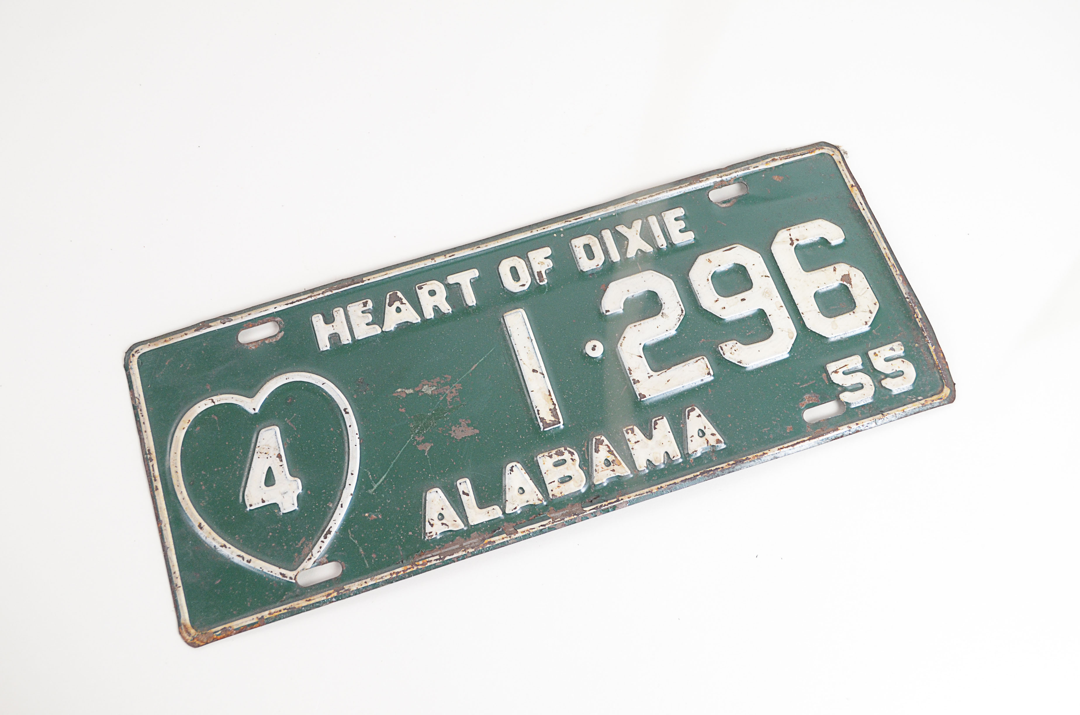 Vintage Lot of Mixed State 1955 License Plates